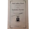 1943 Fort Sill Oklahoma Field Artillery School Graduation Exercises Prog... - $14.80