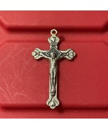 Jerusalem Jesus Christ On Cross Crucifix Inri No Chain 1.5” Pendant Silv... - $18.41 CAD