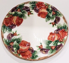 1993 Fitz and Floyd Winter Fruit 12” Chop Plate / Round Platter - £37.35 GBP