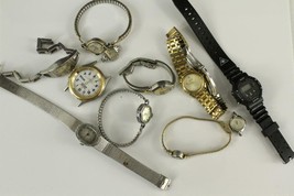 Vintage Mixed Bag Lot Costume Jewelry Watches Quartz Sports Armitron Timex - £16.11 GBP