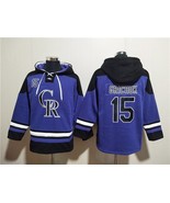 Men&#39;s Colorado Rockies #15 Randal Grichuk Purple Ageless Must-Have Lace-... - $75.99