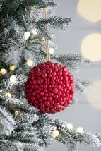 Red Berry Ball Ornaments Set 3 - Christmas Holiday Decor 6.5&quot; - $54.99