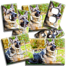 GERMAN SHEPHERD DOG RELAXING LIGHT SWITCH OUTLET WALL COVER GROOMING SAL... - £15.17 GBP+