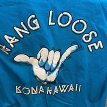 VTG Single Stitch Hawaii Surfing Hand Loose Blue T Shirt Size Small - $10.80