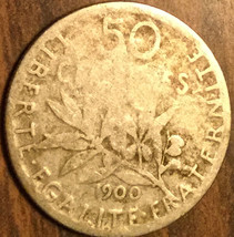 1900 France Silver 50 Centimes Semeuse Coin République Française - £2.76 GBP