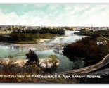 Birds Eye View From Amasky Heights Manchester NH UNP DB Postcard W13 - $6.88