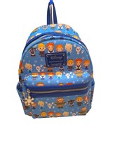 Disney Loungefly Hard Tag Blue FROZEN Elsa Anna Olaf Chibi Mini Backpack... - £46.96 GBP