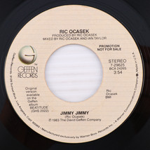 Ric Ocasek – Jimmy Jimmy - 1983 PROMO NFS - 45 rpm 7&quot; Geffen Records – 7-29625 - £8.91 GBP