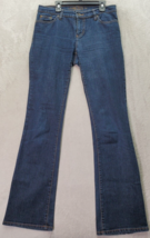 Calvin Klein Bootcut Jeans Womens Size 4 Blue Denim Crop Medium Wash Flat Front - £17.30 GBP