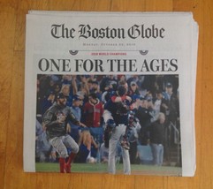 RED SOX 2018 World Series Champions  Boston Globe Newspaper &quot;ONE FOR THE... - £9.31 GBP