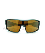 Herren SPORTS Shield Rechteckige Sonnenbrille Farbe Spiegel Linse - $16.00 CAD