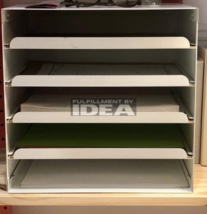 Brand New, IKEA KVISSLE White Filing Letter Paper Organizer Desk Tray 701.980.31 - £40.30 GBP