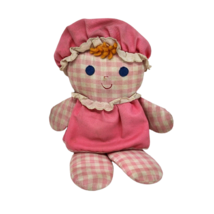 Vintage 1975 Fisher Price Lolly Dolly Pink Rattle Stuffed Animal Plush Toy # 420 - £29.01 GBP
