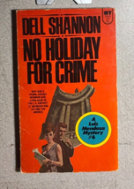 NO HOLIDAY FOR CRIME by Dell Shannon (1974) Belmont Tower mystery paperback - £10.09 GBP