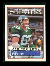 Vintage 1983 Topps Afc Pro Bowl Football Card #340 Joe Fields New York Jets - £3.94 GBP