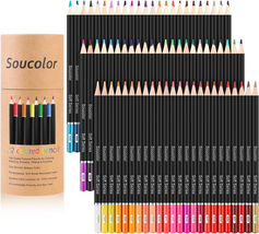 Soucolor 72-Color Colored Pencils for Adult Coloring Books, Soft Core, Artist... - £13.92 GBP