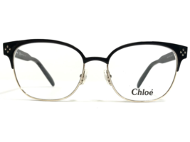 Chloe Eyeglasses Frames CE2131 752 Black Gold Round Horn Rim 53-17-140 - £73.18 GBP