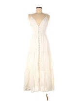 NWT Reformation Jaden Midi in Ivory Button Front Tank Dress 6 - £139.16 GBP