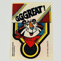 1977 Kellogg&#39;s Cereal Sticker Tony the Tiger &amp; GGGREAT Iron-On Transfer,... - $9.74