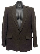 Vintage Harbarry Of England Men’s Dark Brown Tweed Jacket Chest 42  vtd - $37.22