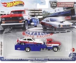 Hot Wheels Premium &#39;74 Chevy Vega Pro Stock Horizon Hauler Team Transpor... - £17.96 GBP