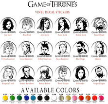 Game of Thrones Vinyl Decal Sticker Car Window Jon Snow Tyrion Lannister Starks - £4.18 GBP+