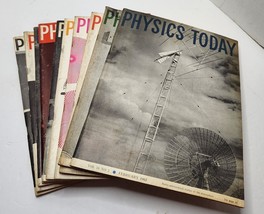 Physics Today Magazine 1963 Lot of 10 Science Articles &amp; Vintage Ads - £64.87 GBP