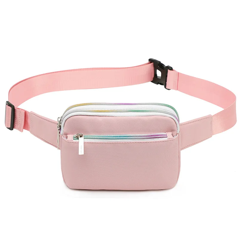 Women Waist Pack Nylon  Chest Bag Femal Fanny Pack Hip Bum Bag Crossbody Bag Wit - $65.16