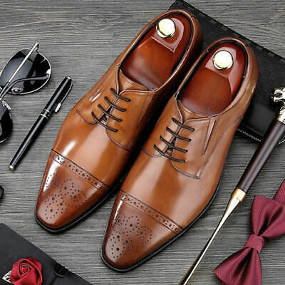 MEN HANDMADE TAN DERBY OXFORD BROGUE SHOE,MEN FORMAL,CLASSIC OXFORD,MEN OFFICIAL