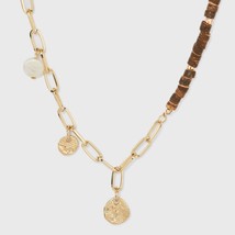 Heshi Beads Choker Necklace - A New Day Brown - £6.66 GBP