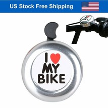I Like My Bike Aluminum Bike Bicycle Cycling Handlebar Bell Ring Alarm S... - $12.99