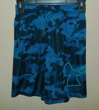 Under Armour Boys Size Medium Shorts Blue Camo New Loose Fit - $24.74