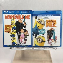 Despicable Me 1 + 2 Blu-ray Movie 2010/2013 Steve Carell Pierre Coffin - $8.95