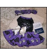  Pet Dog Too Cute to Spook Halloween Ghost Harness Dress Matching Leash ... - $24.44 CAD