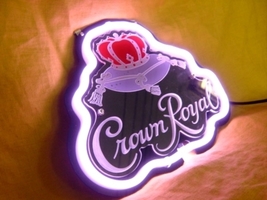 Crown Royal 3D Acryl Neon Sign 10&quot;x8&quot; - £54.29 GBP