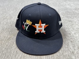 Houston Astros Hat Cap Fitted Mens 7 1/2 Navy MLB Baseball World Series ... - $24.74