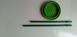 Starbucks Green Replacement Lid &amp; Straw For  24 Oz Tumbler Screw On Threaded Top - £15.61 GBP