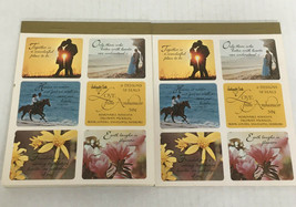 Vintage Hallmark love from ambassador seals sticker books poetry seals s... - £27.59 GBP