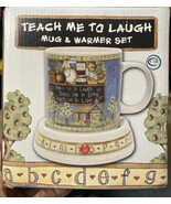 Teach Me To Laugh Mug And Warmer Set w/Artwork Teacher Gift - $32.54 CAD