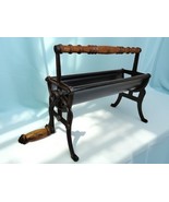 Cast Iron 23&quot; Fireside Newspaper Log Roll Holder Roller Hearth Cabin Hom... - $1,311.55 MXN