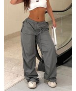 High-Waist Baggy Cargo Pants - $49.10 CAD
