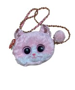 TY  FASHION KITTY Fiona Toy Purse WHIMSY THE CAT adjustab 27&quot; strap Pink - $14.84