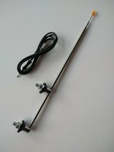 AM FM Radio Antenna YELLOW Tip Dual Post Side Mount Vintage Retro Style - $39.95