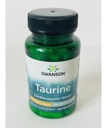 Swanson Ajipure Taurine, Pharmaceutical Grade 500 mg - 60 Veggie Caps - ... - £10.17 GBP