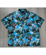 Margaritaville NFL Buffalo Bills Hawaiian Shirt XXL Floral Parrots - $49.10 CAD