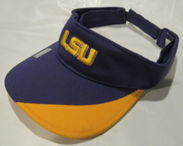 NCAA LSU Tigers Embroidered Raised Logo Visor Purple/Gold OSFM Mesh - £19.51 GBP