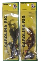 Lot of 2 Carolina Rigs By Cream Lures Rigged Pumpkin Chartreuse/Watermel... - $9.89