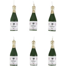Wilton Candles and Cake Decorations, 2 -Inch, Champagne Bottles, 6-Pack, Green - $15.99