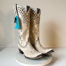 NEW Lane Wild Hair on Cowhide Womens Cowboy Boots 11 Wedding Western Sni... - £307.61 GBP