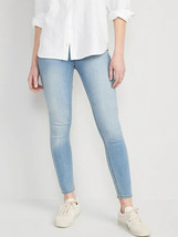 Old Navy Wow Super Skinny Jeggings Jeans Womens 2 Light Blue Pull On Stretch NEW - £20.92 GBP